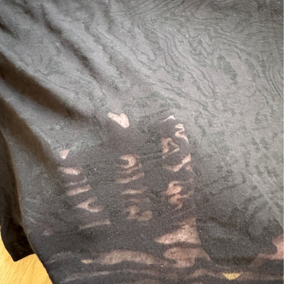 lululemon athletica Black Animal/Zebra Textured Short Sleeve Crop Tee - Picture 5 of 6